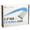 2.5" SATA HDD External Case - Black, 126x75x13mm - 6