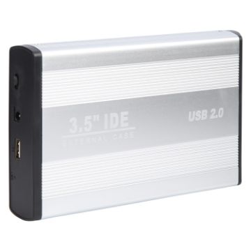 3.5" IDE HDD External Case with UK Plug - Supports IDE Hard Drives - 1