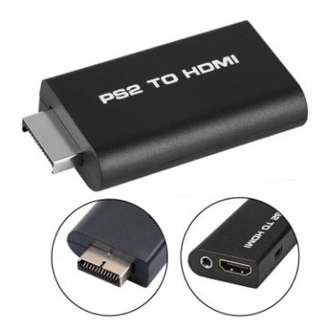 PS2 to HDMI Converter Adapter - Mini Box for Audio Video Digital Output - 1