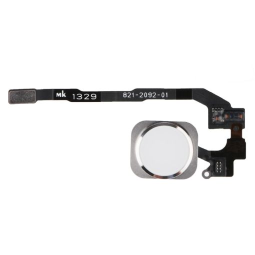 iPhone 5S Home Key Button with PCB Flex Cable, No Fingerprint, Silver - 1