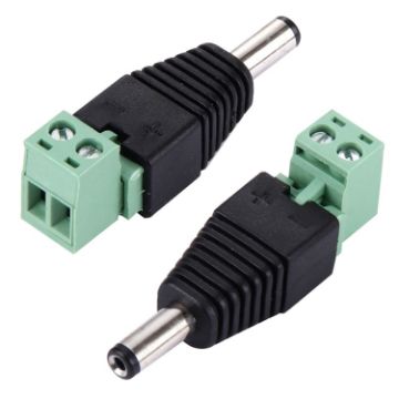 5 PCS 5.5x2.1mm DC Power Male Connector for CCTV Camera - 1