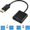 Display Port Male to VGA Female Converter, 20cm Length Adapter - 2