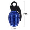 Universal Bicycle Tire Valve Caps - 4 PCS, Blue | Durable & Stylish - 2