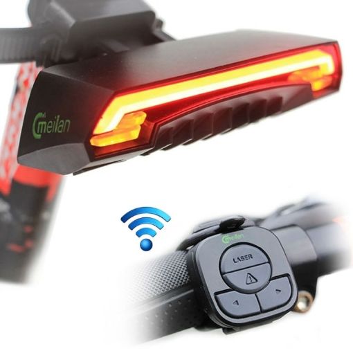 Meilan X5 Wireless Remote Laser Tail Lamp for Bicycle - IPX4 Waterproof - 1
