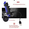 AQY-093 Blue Detachable USB Rechargeable LED Bike Taillight - 6