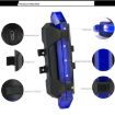 AQY-093 Blue Detachable USB Rechargeable LED Bike Taillight - 8
