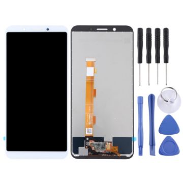 OPPO A83 TFT LCD Screen with Digitizer Full Assembly - White - 1