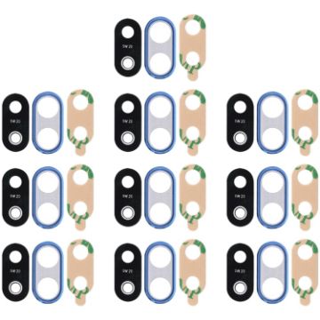 Huawei P20 Lite Back Camera Bezel Lens Cover & Adhesive 10pcs Blue - 1