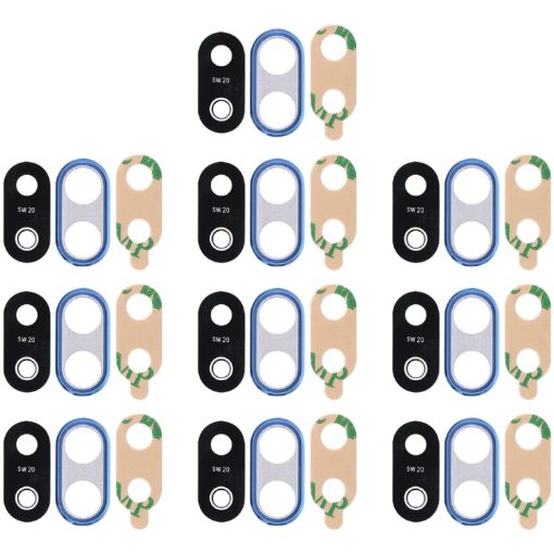 Huawei P20 Lite Back Camera Bezel Lens Cover & Adhesive 10pcs Blue - 1