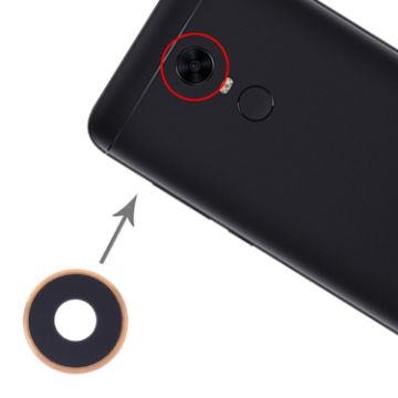 Xiaomi Redmi 5 Plus Gold Camera Lens Cover - 10 PCS Set - 1