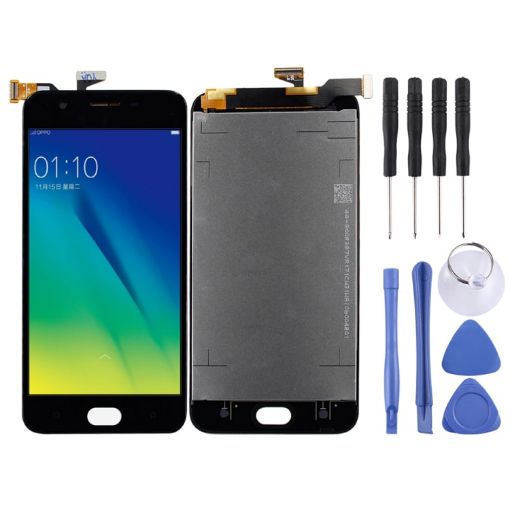 OPPO A57 TFT LCD Screen with Digitizer Full Assembly - Black - 1