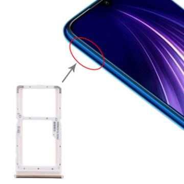 Xiaomi Redmi Note 8 Pro Silver SIM & Micro SD Card Tray Replacement - 1