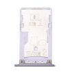 Xiaomi Redmi Pro SIM & SIM/TF Card Tray Grey - Replacement Part - 2