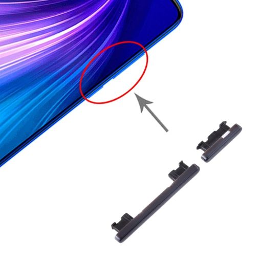 Xiaomi Redmi Note 8 Pro Power & Volume Buttons (Black) Replacement - 1