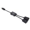 USB-C Male to Dual USB Female HUB Adapter for Macbook, PC, Laptop, Tablet - 3