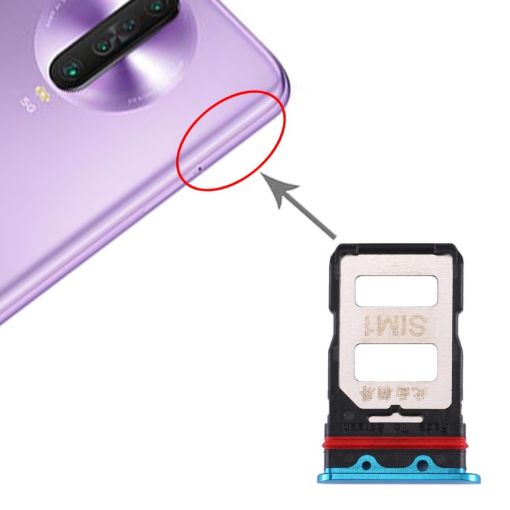 Xiaomi Redmi K30 Pro Blue SIM Card Tray Replacement (2-Pack) - 1