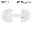 30 PCS US Screw Pitch Thread Blades - 60 CR Stainless Steel Gauge - 1