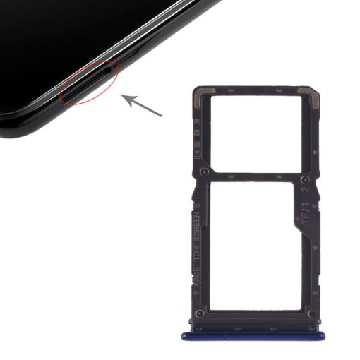 Xiaomi Redmi Note 7/7 Pro SIM & Micro SD Card Tray (Blue) - 1