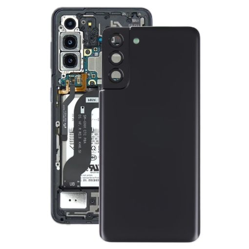 Samsung Galaxy S21+ 5G Battery Back Cover & Camera Lens Cover - Black - 1