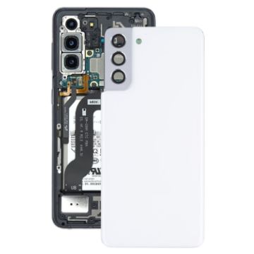 Samsung Galaxy S21+ 5G White Battery Back Cover with Camera Lens Cover - 1
