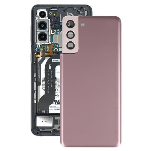 Samsung Galaxy S21+ 5G Brown Battery Back Cover with Camera Lens Cover - 1
