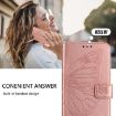 Vivo S30 Rose Gold Embossed Butterfly Leather Phone Case - 7