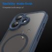 iPhone 17 Fan Dun Series Blue TPU Hybrid PC Frosted Magsafe Case - 7