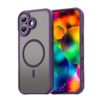 iPhone 17 Fan Dun Series Purple TPU Hybrid PC Magsafe Case - 1