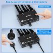 8K 60Hz USB3.0/HDMI Dual Monitor KVM Switch, 2-Port, US Plug - 3