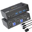 8K 60Hz USB3.0/HDMI Dual Monitor KVM Switch, 2-Port, AU Plug - 1