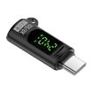 240W Type-C Male to Female Adapter with Digital Display - 80Gbps (Black) - 1