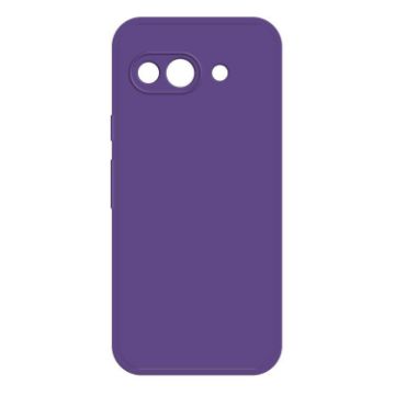 Google Pixel 9a Dark Purple Silicone Phone Case - Imitation Liquid Style - 1