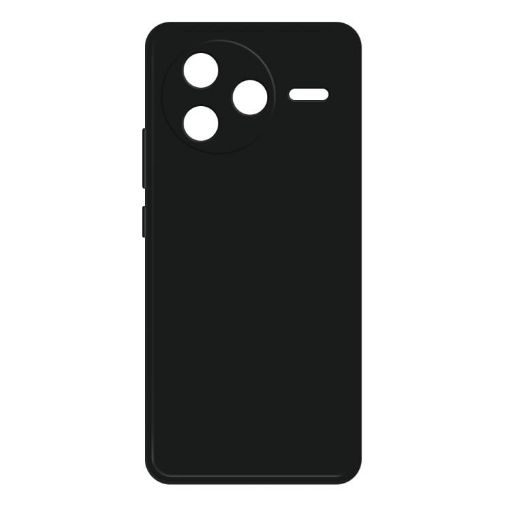 Redmi K80 Black Imitation Liquid Silicone Phone Case - 1