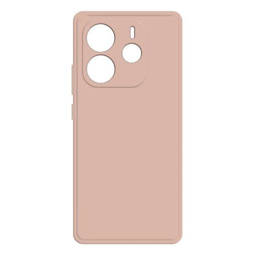 Redmi Note 14 5G Pink Imitation Liquid Silicone Phone Case - 1