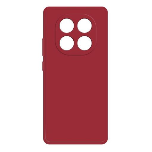 Redmi Note 14 Pro 4G Dark Red Liquid Silicone Phone Case - 1