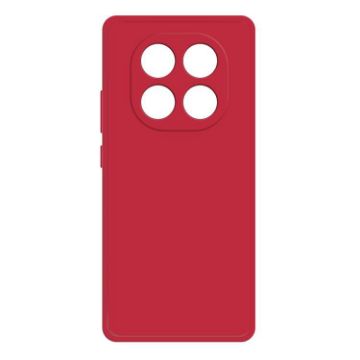 Red Silicone Phone Case for Redmi Note 14 Pro 4G - Imitation Liquid - 1