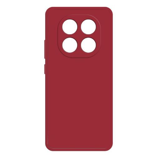 Redmi Note 14 Pro+ 5G Dark Red Liquid Silicone Phone Case - 1