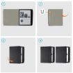 Pocketbook Era PB700 Custer Magnetic Leather Tablet Case - Black - 6