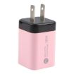 KO-72 38W QC3.0 USB & USB-C PD Quick Charger, US Plug, Pink - 2