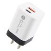 KO-72 38W QC3.0 USB & USB-C PD Quick Charger, US Plug, White - 1