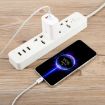65W QC3.0 USB & USB-C PD Quick Charger AR-PD12, US Plug, White - 5