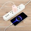 65W QC3.0 USB & USB-C PD Quick Charger, US Plug, Pink - AR-PD12 - 5