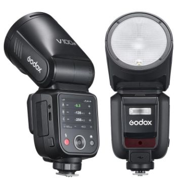 Godox V100 Round Head TTL Flash Speedlite for Nikon - UK Plug - 1