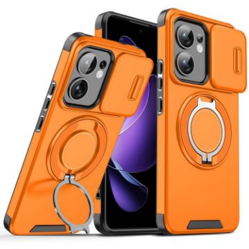 OPPO Reno13 F 5G Orange Sliding Camshield Ring Holder Case - 1