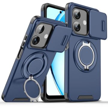 OPPO A3x Global Blue Sliding Camshield Ring Holder Phone Case - 1