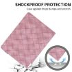 iPad Pro 13 2024 Pink Rhombus Embossed Leather Tablet Case - 6