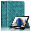 Samsung Galaxy Tab A8 10.5 X200 Green Rhombus Leather Tablet Case - 1