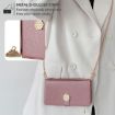 OPPO Find X8 Ultra 5G Rose Gold Crossbody Leather Phone Case - 5