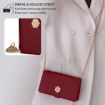OPPO Find X8 Ultra 5G Red Leather Crossbody Handle Phone Case - 5