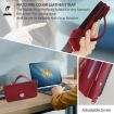 Realme 14 5G Red Leather Crossbody Phone Case - Cross Texture Handle - 7